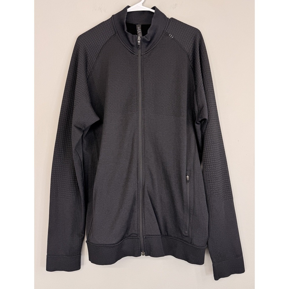 Lululemon Engineered Warmth Textured Jacket Men's XXL Full Zip Merino Wool Blend